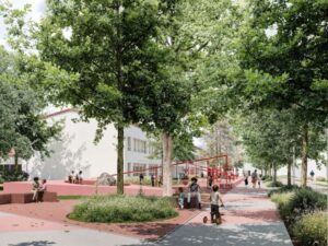 budúca zóna na Gorkého, foto mesto Trnava