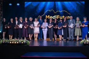 Trnavská župa reaguje na rastúci dopyt po zdravotníckych profesiách, spolu so svojimi tromi strednými zdravotníckymi školami sa prezentovala na MediFuture, foto TTSK