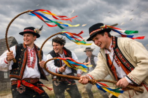Tohtoročná šibačka bude veterná - SHMÚ vydal výstrahy, foto AI